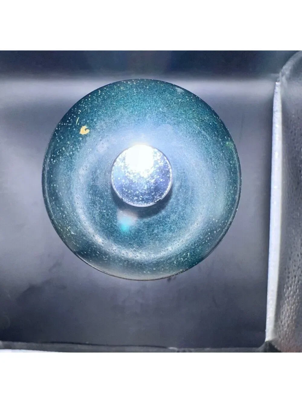 Vintage Cooks Club Acrylic/Lucite Wood Top Pepper Grinder Shaker Dark Blue Wood